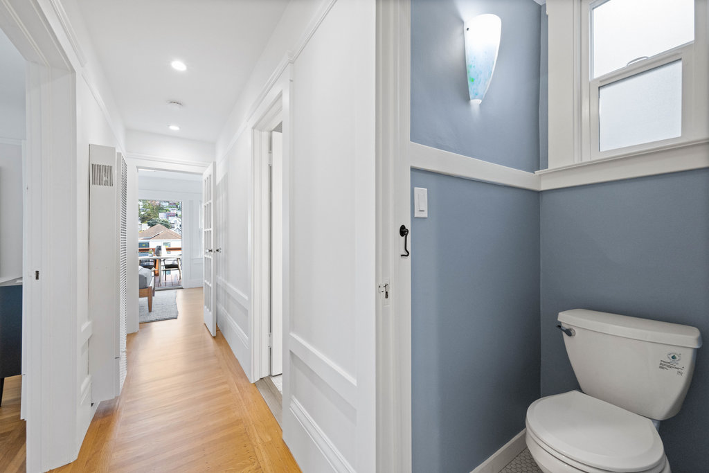 Property Photo: There is a split bathroom and this is the photo of the room with the toilet.