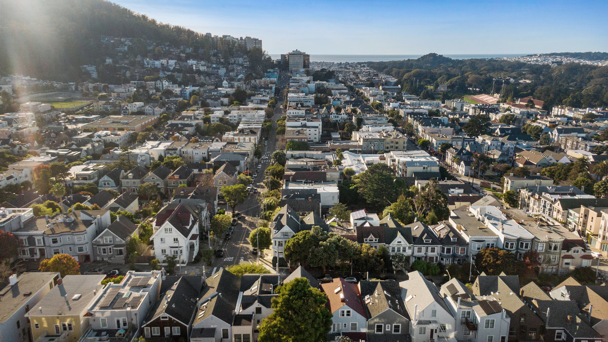 Aerial view of Cole Valley
