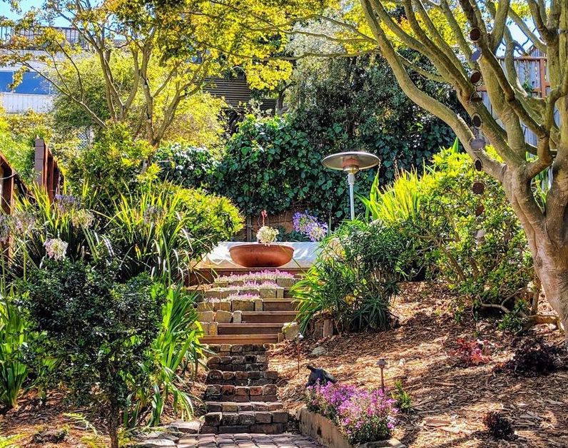 View of the garden at 433 Liberty Street