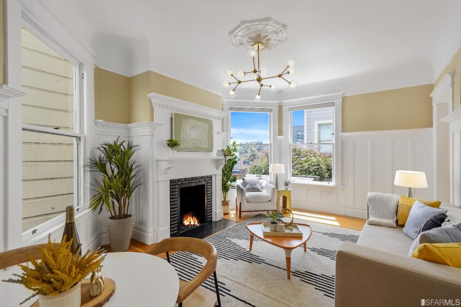 View of the light-filled living room at 351 27th Street