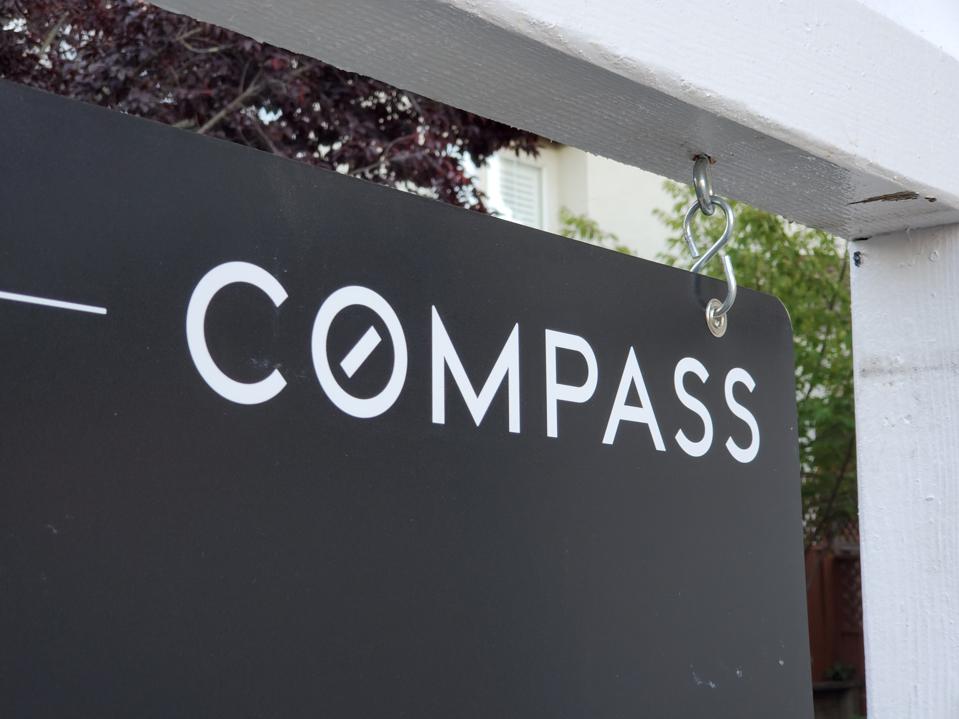 For Sale sign featuring the Compass logo