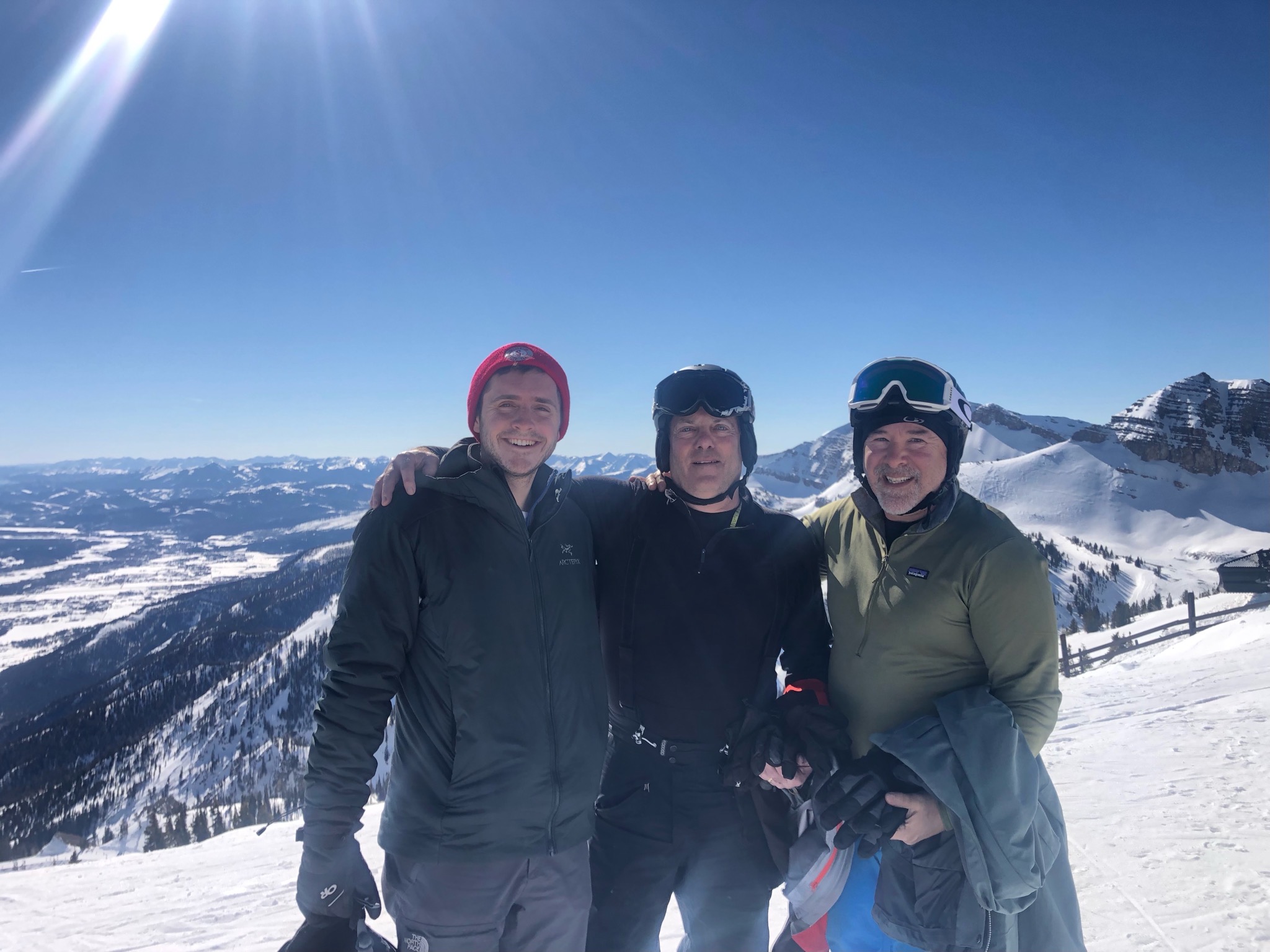 Group picture of John DiDomenico, a friend, and his son