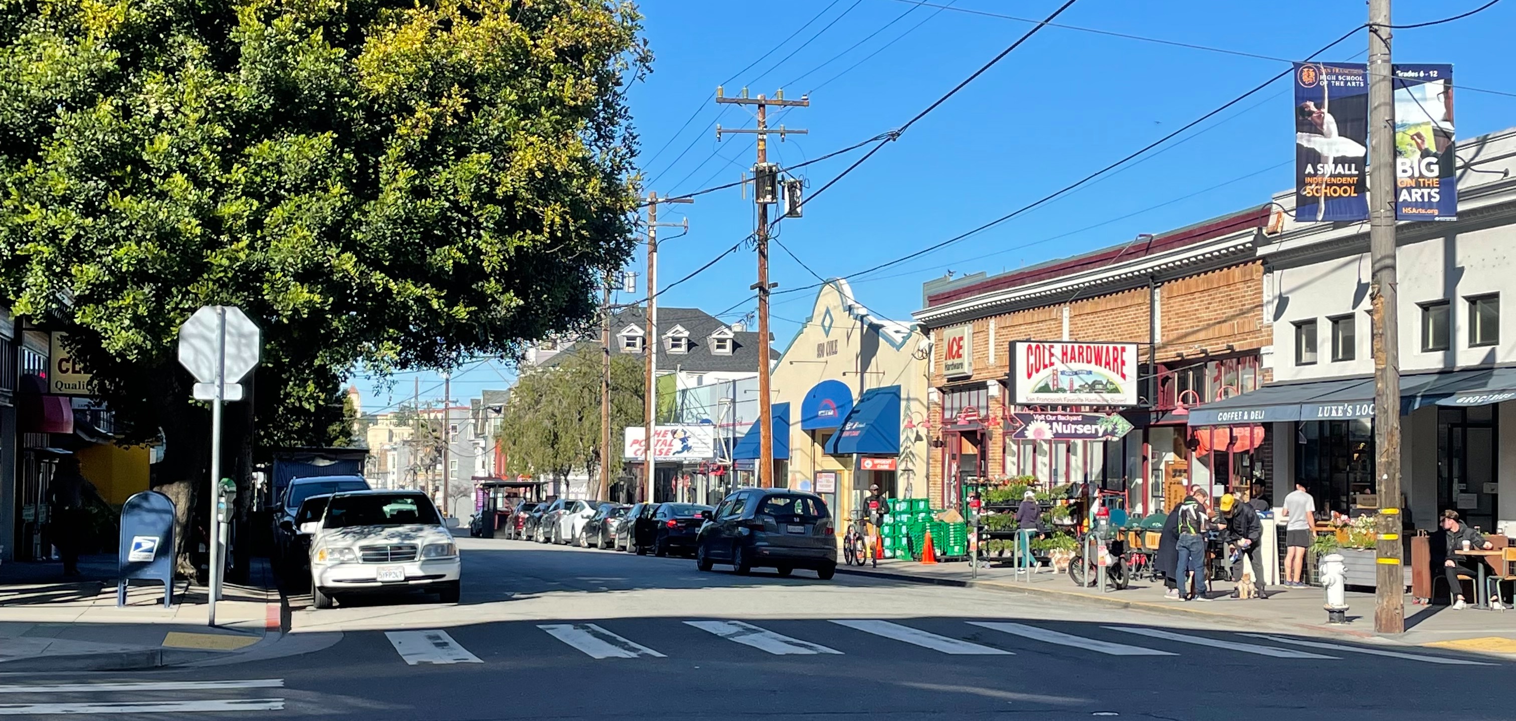 Property Photo: Street view of Cole Valley, showing Cole Valley Hardware
