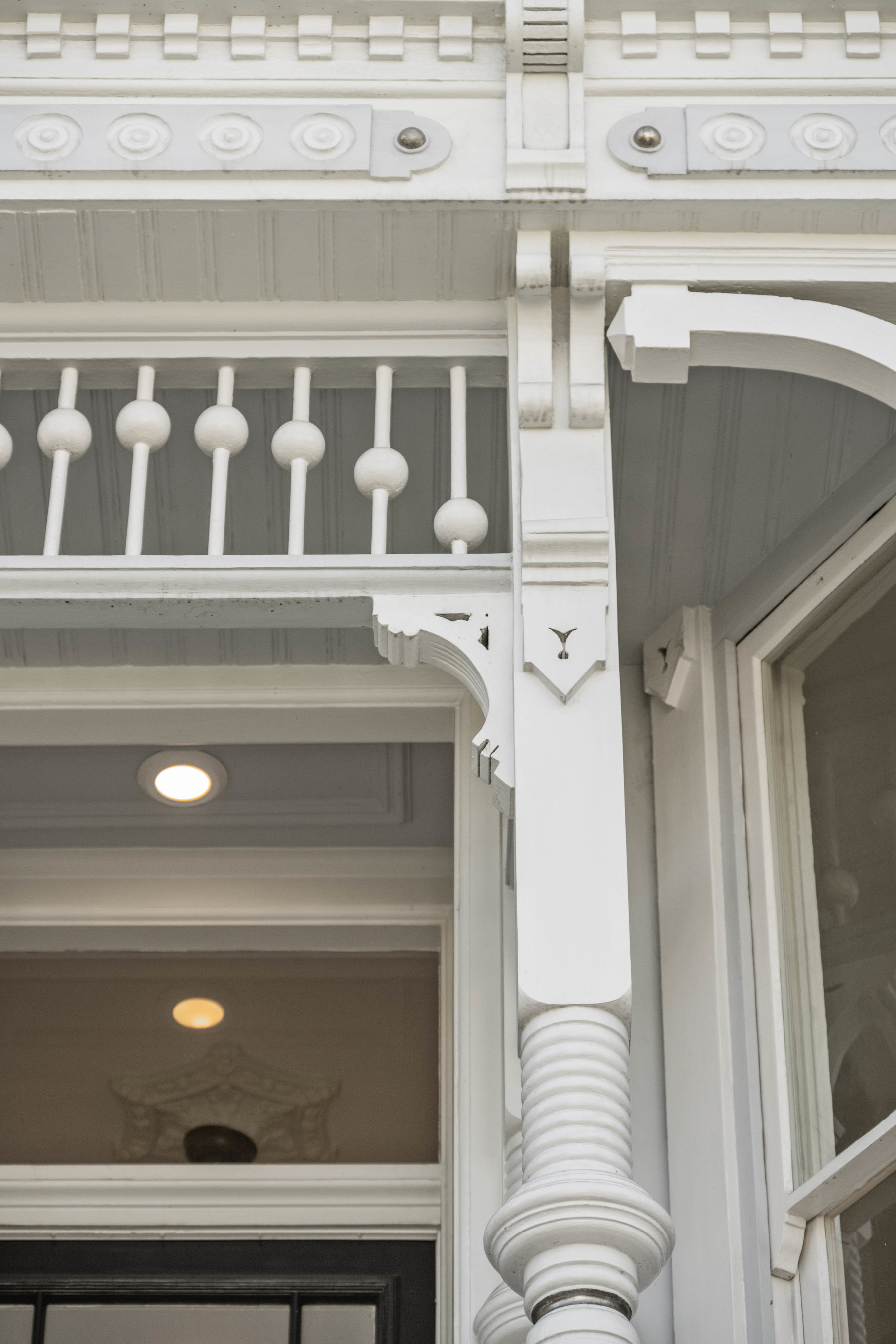 Property Photo: More close up details of the molding detail on the facade. 