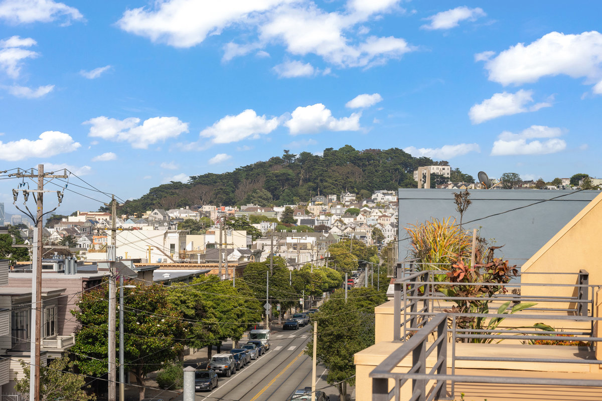 Property Photo: Photo of view of Cole Valley from primary patio. 