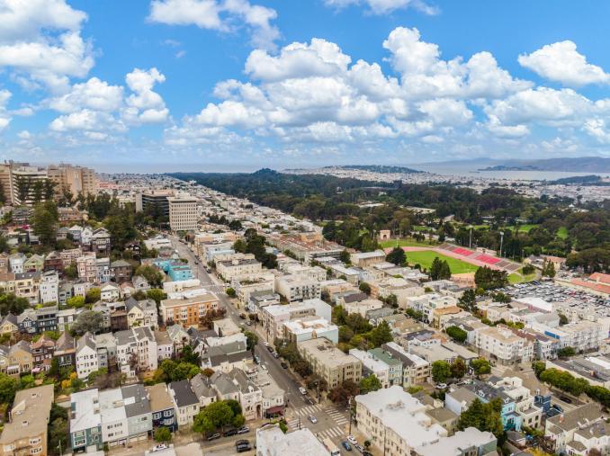 Property Thumbnail: Aerial photo looking down to UCSF to ocean. 