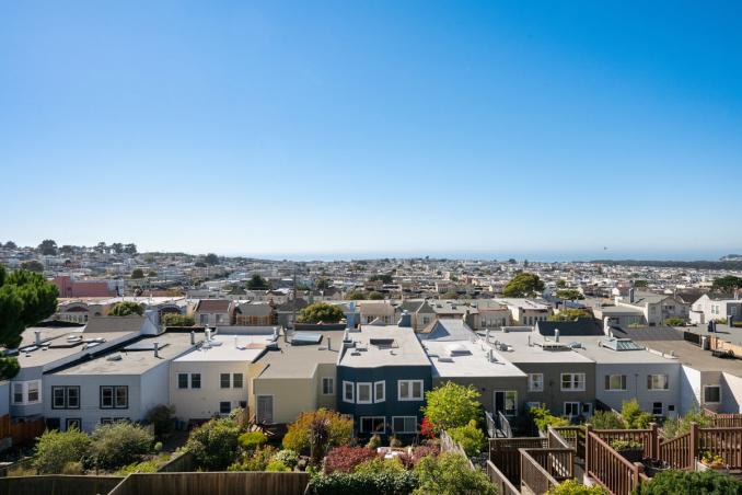 Property Thumbnail: View photo from one of the upper bedrooms. You see over the sunset out to the ocean. Super clear day. 