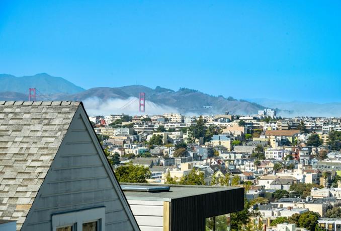 Property Thumbnail: There is a peak a boo view of the Golden Gate bridge. 