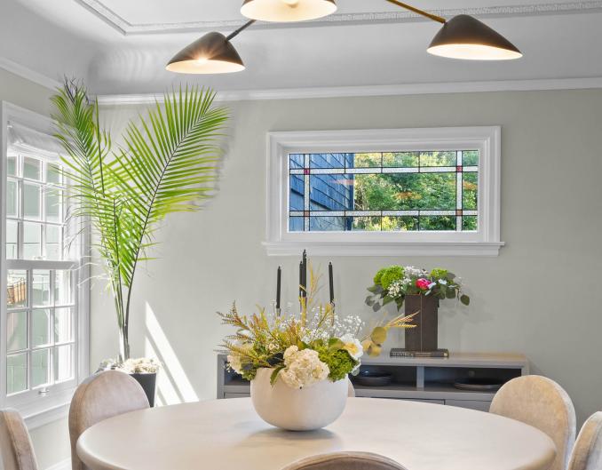 Property Thumbnail: Dining room has two beautiful windows that let in lots of light. 