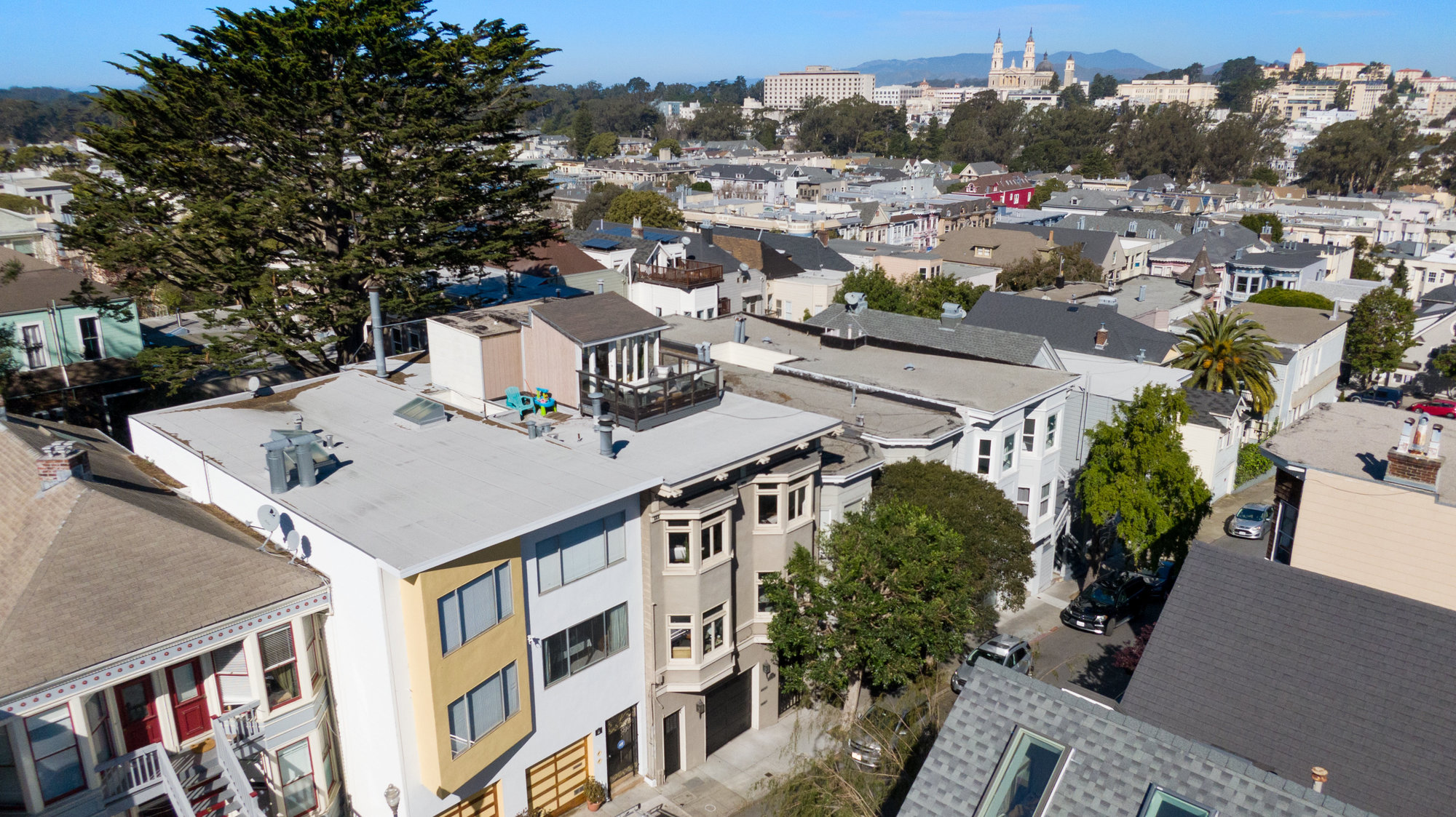 Property Photo: Aerial street view of Delmar, showing 39 Delmar street