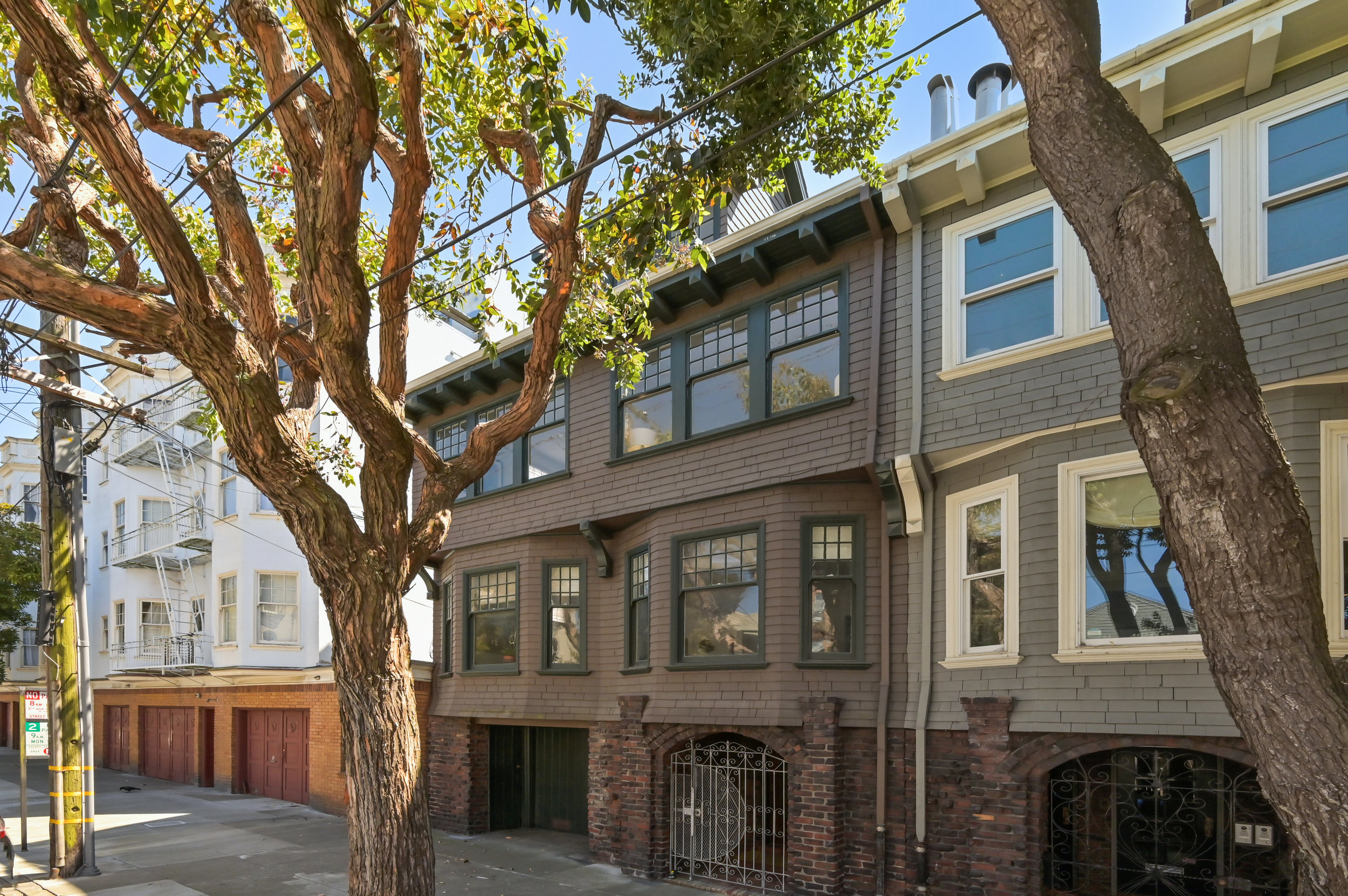 Property Photo: View of the facade for 637-639 Lake Street, showing a two story home in San Francisco