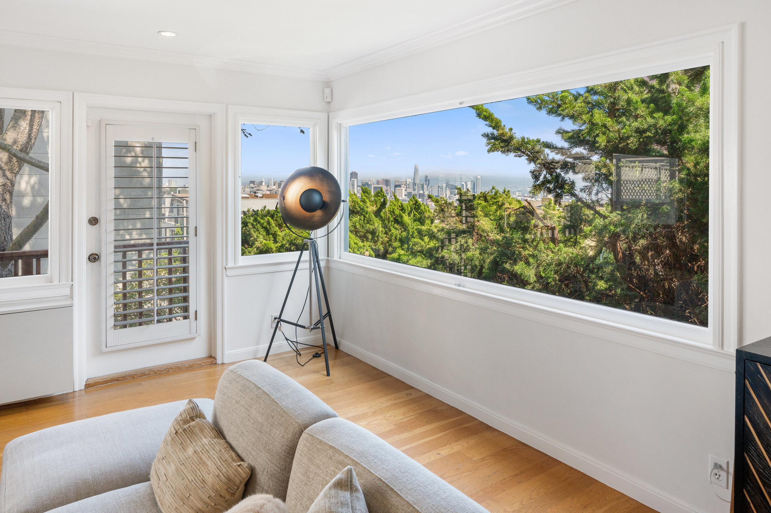 Property Photo: Spectacular view of San Francisco as seen from the living room