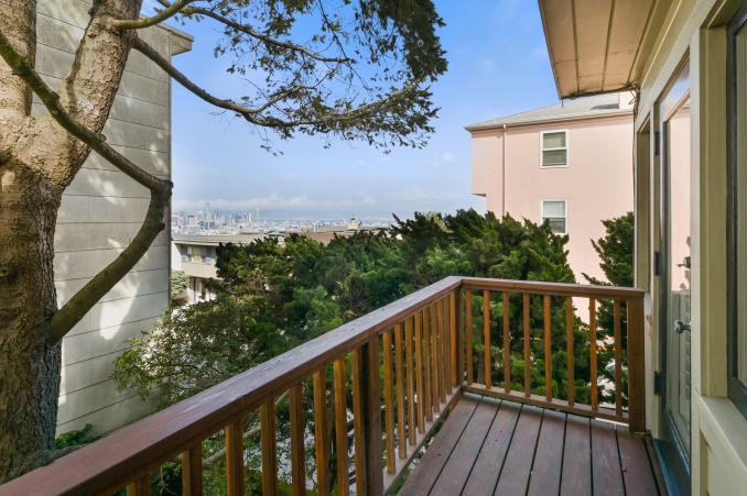 Property Thumbnail: View from the upper deck off the living room, showing the San Francisco skyline