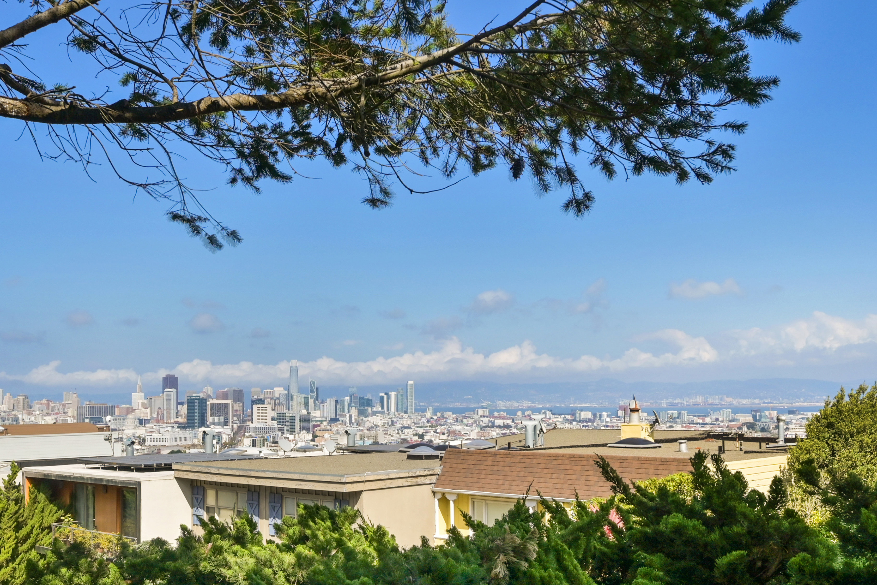 Property Photo: Aerial view of San Francisco as seen from 25 Grand View Ave, presented by John DiDomenico