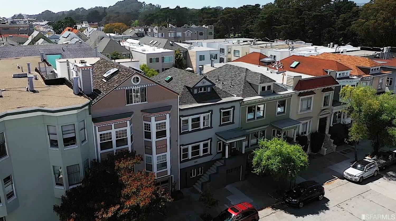 Property Photo: Aerial view of 1235 5th Ave, Inner Sunset home bought via John DiDomenico