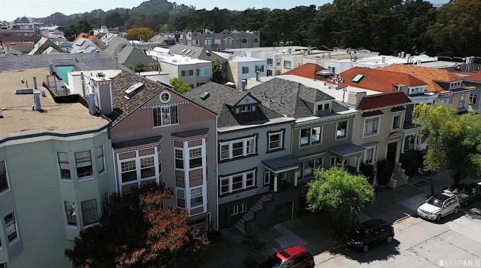 Property Thumbnail: Aerial view of 1235 5th Ave, Inner Sunset home bought via John DiDomenico