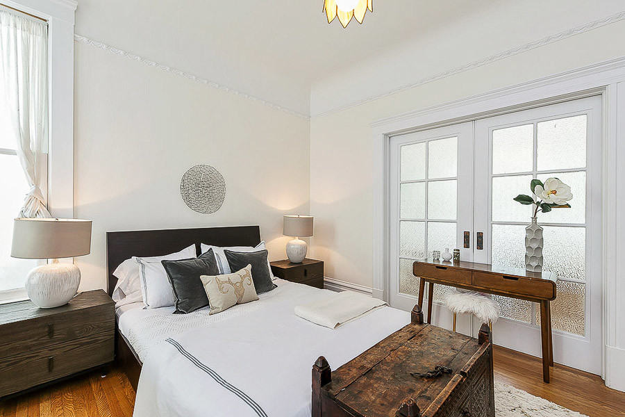 Property Photo: Bedroom with closed pocket doors