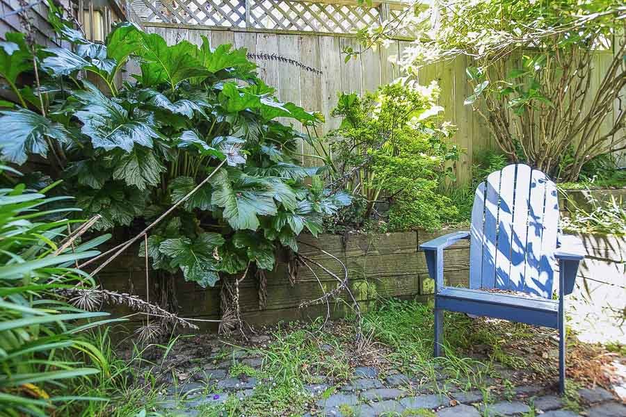 Property Photo: Outdoor space with lush plants
