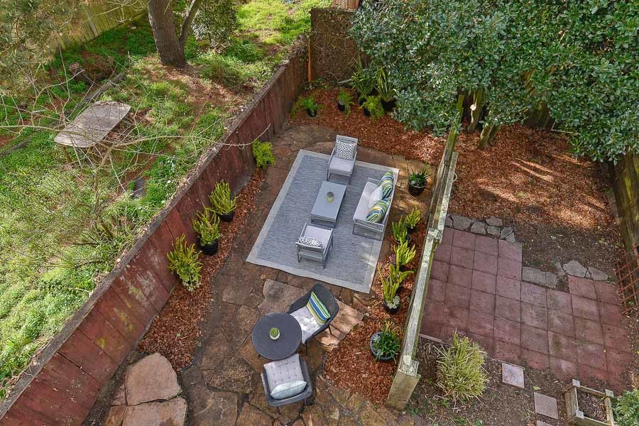 Property Photo: Aerial view of the rear yard at 1517 6th Avenue