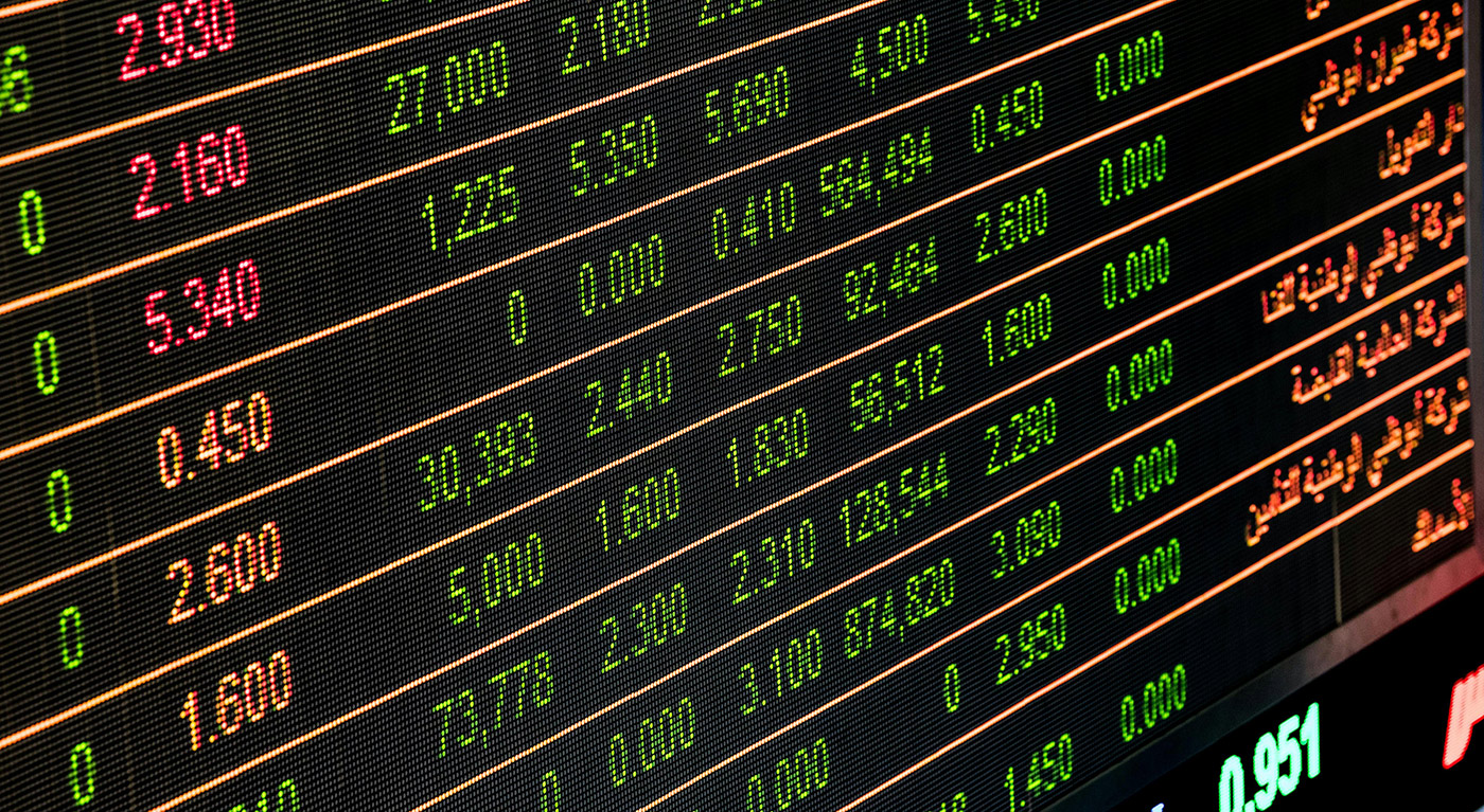 Photo of stock market board. Photo from https://www.pexels.com