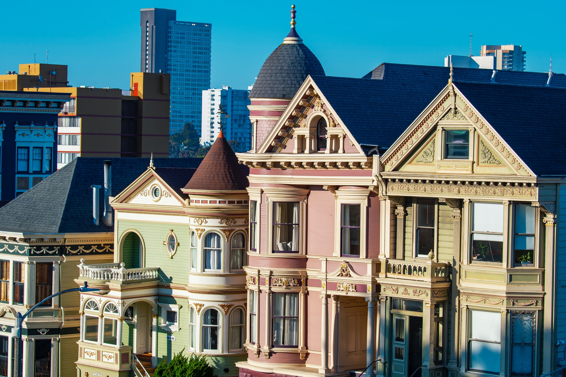 View of San Francisco homes