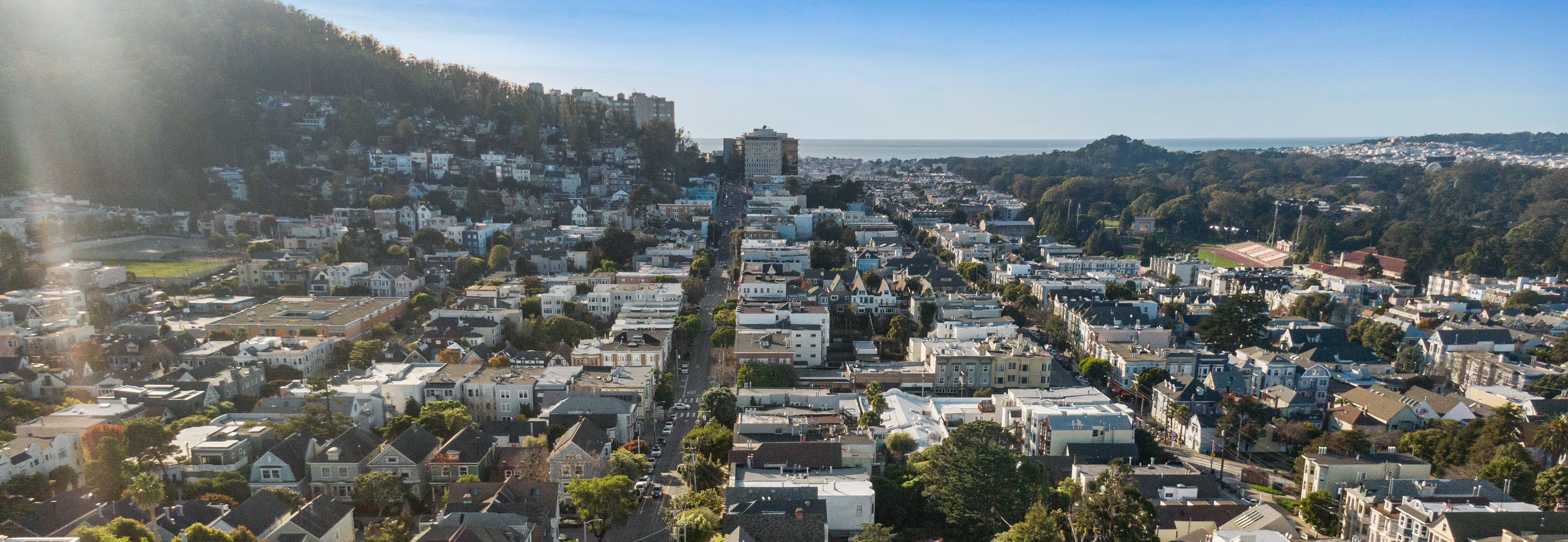 View of San Francisco from Cole Valley