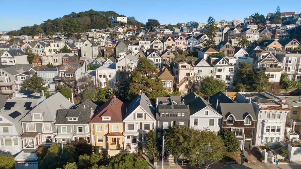 Aerial view of 856 Clayton Street