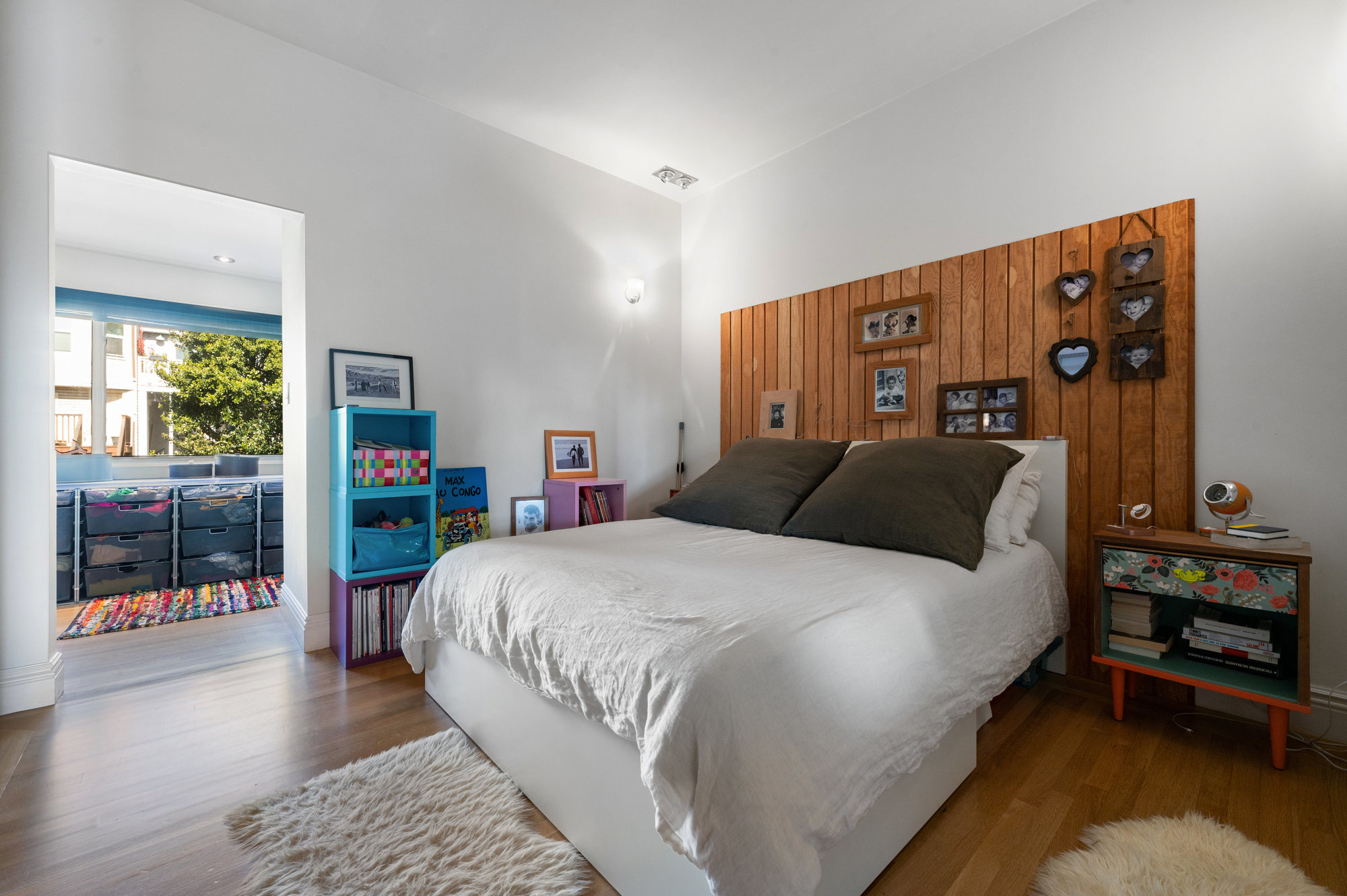 Primary bedroom, showing an adjacent room