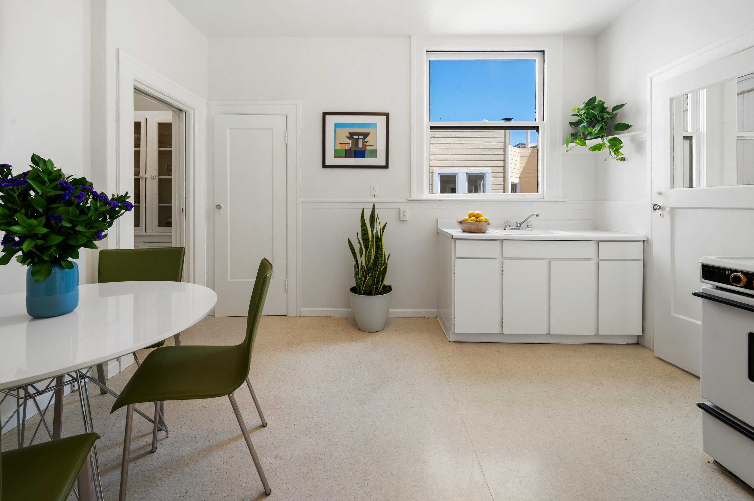 Kitchen, featuring plenty of natural light