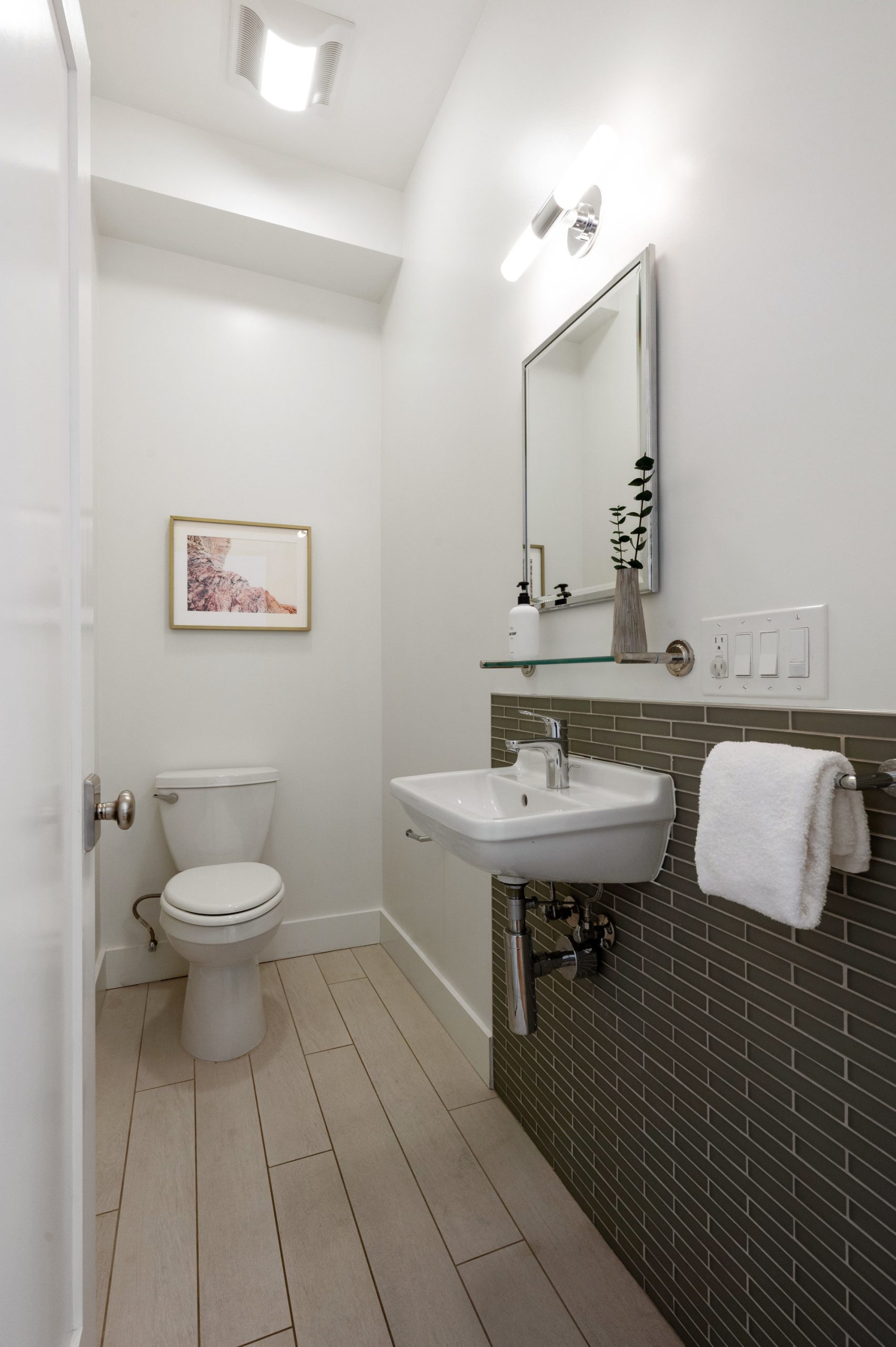 Bathroom two with sink and mirror