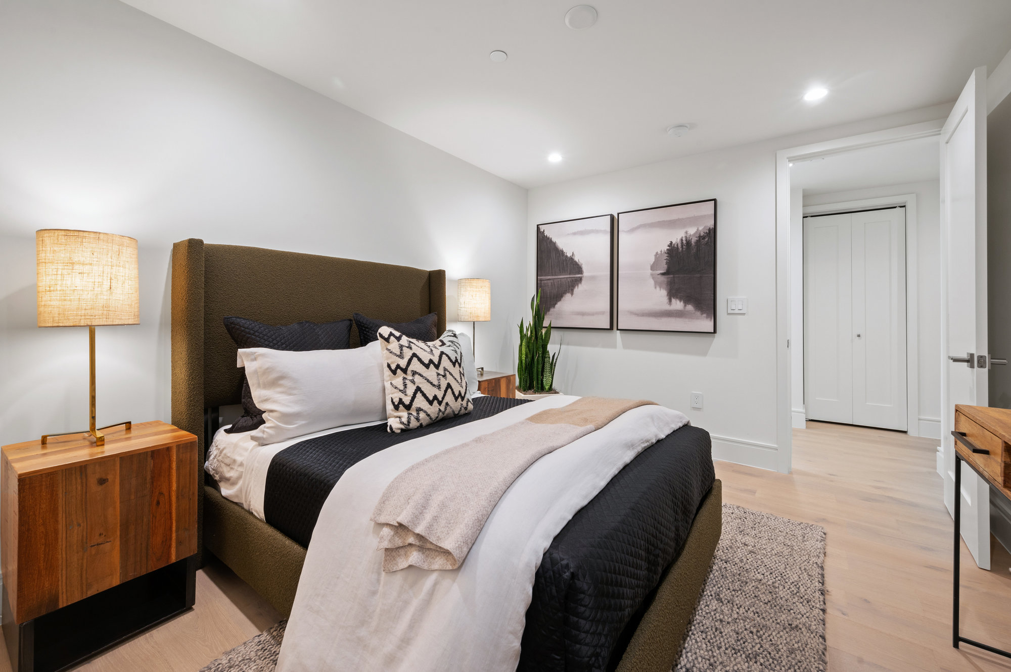 Guest room on the lower level.