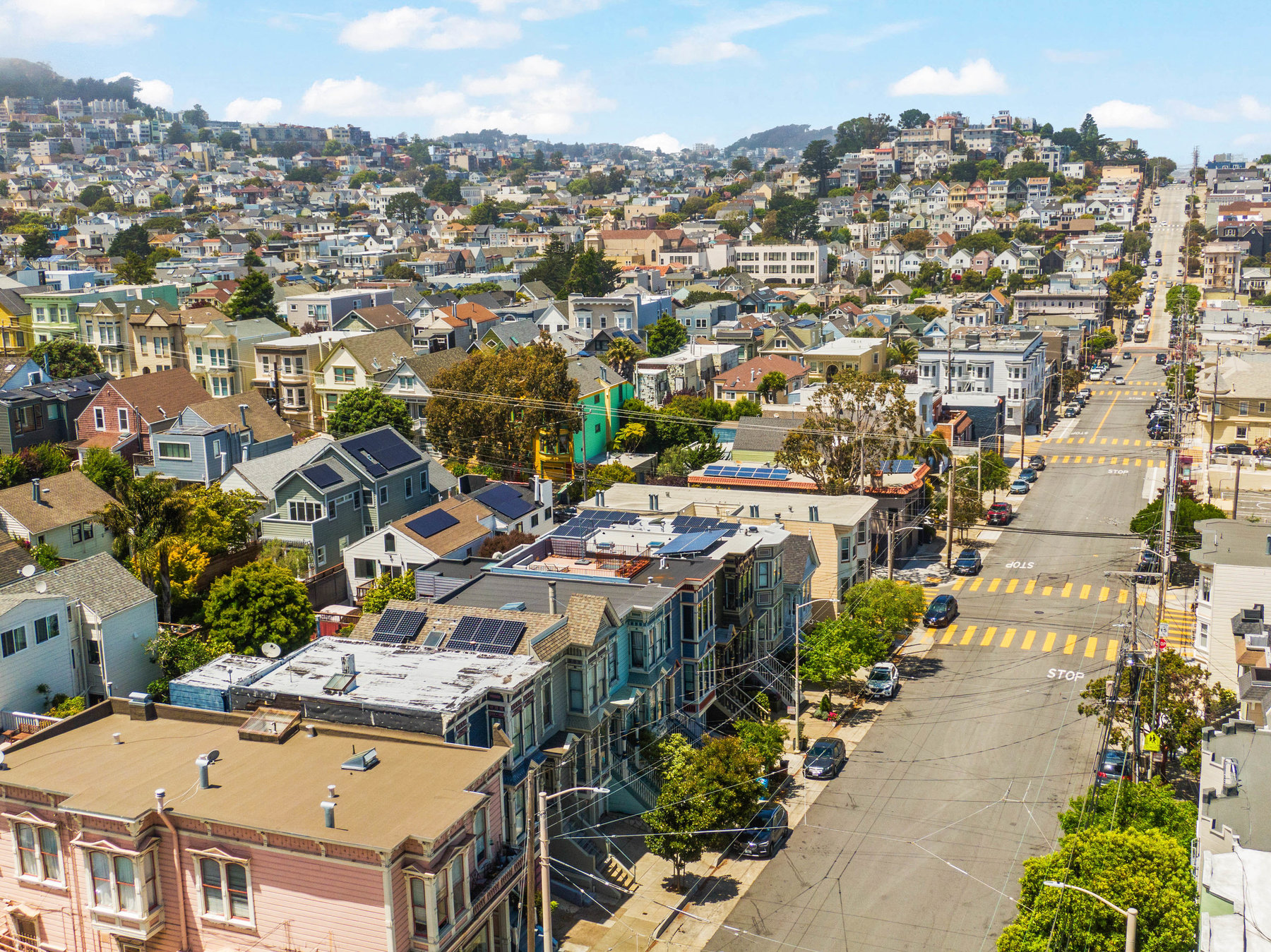 073photos1604castro009881 Aerial photo over Castro looking over Noe Valley.
