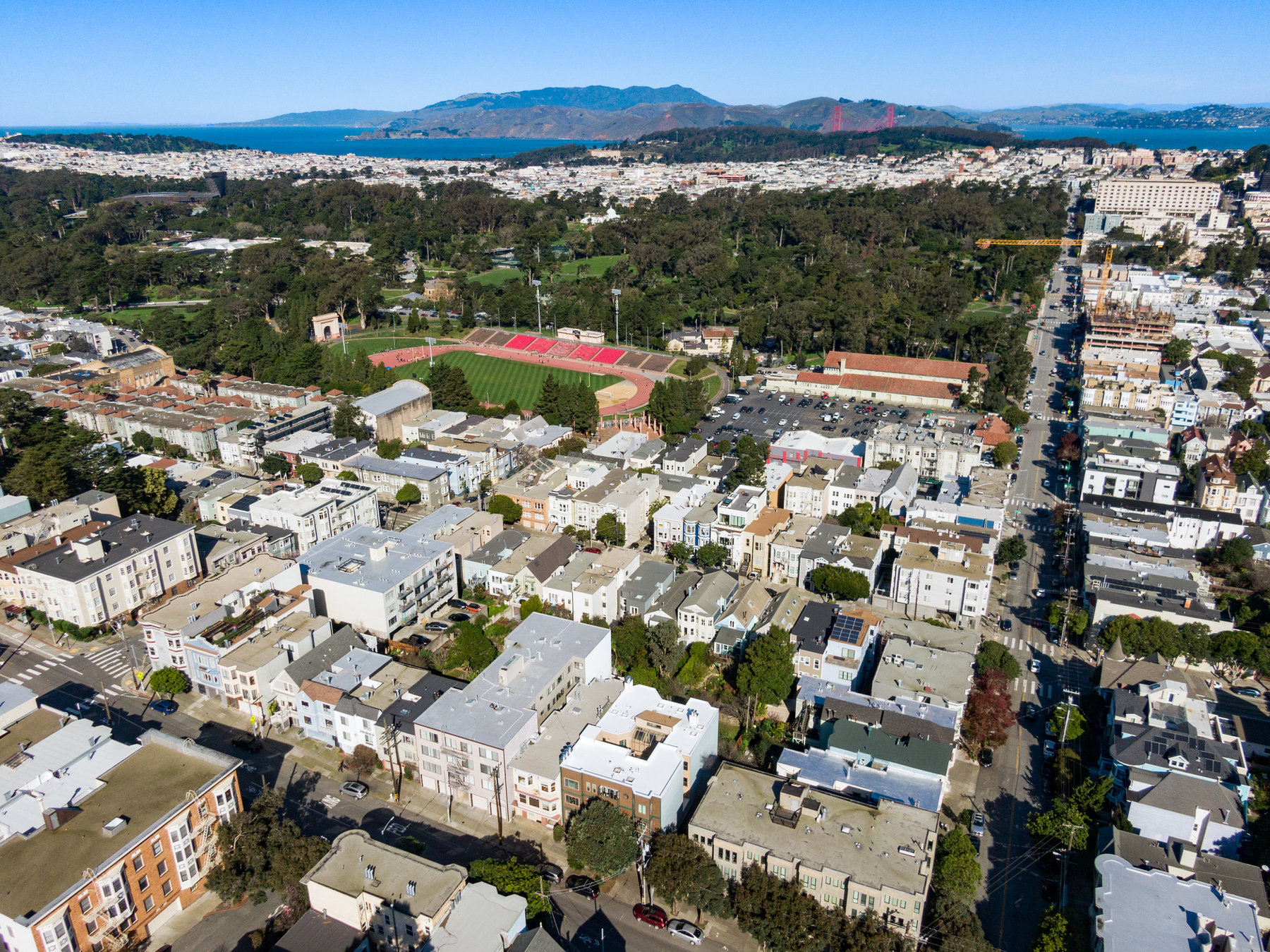 Aerial over Cole Valley