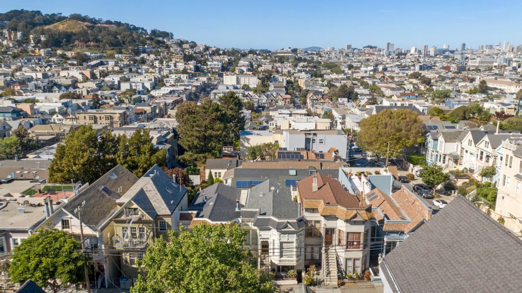 View of 4160-4162 20th Street from an aerial shot