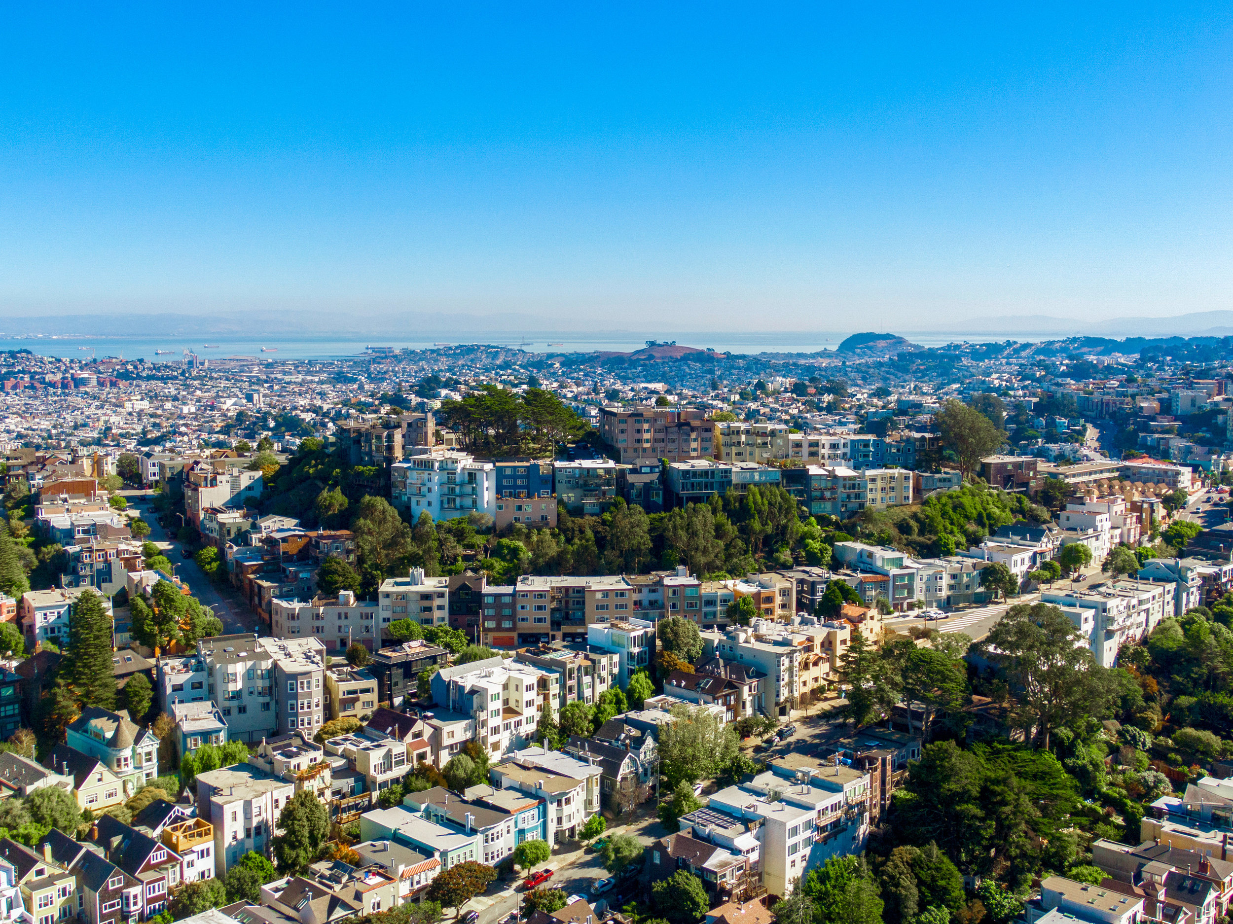 Aerial photo of surrounding neighborhoods.