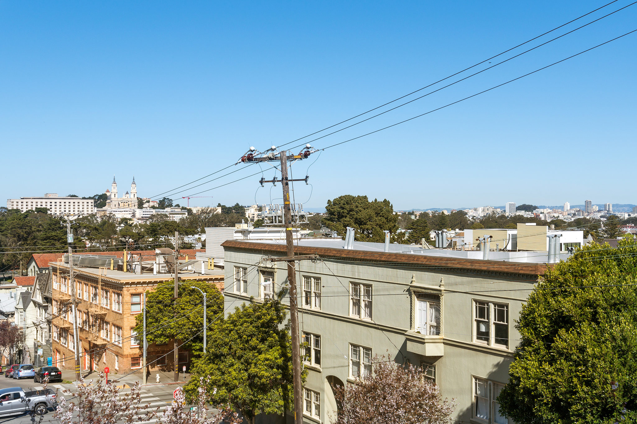View from 1337 Willard, featuring the Mission in the distance