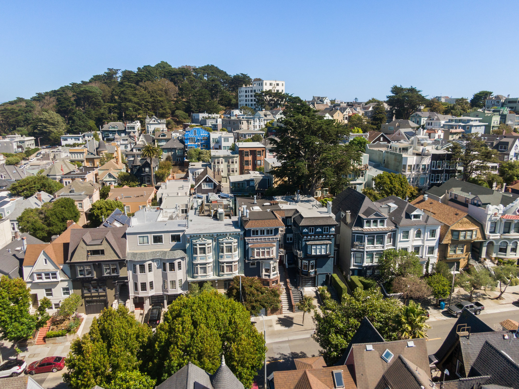 Aerial photo of Ashbury Heights.