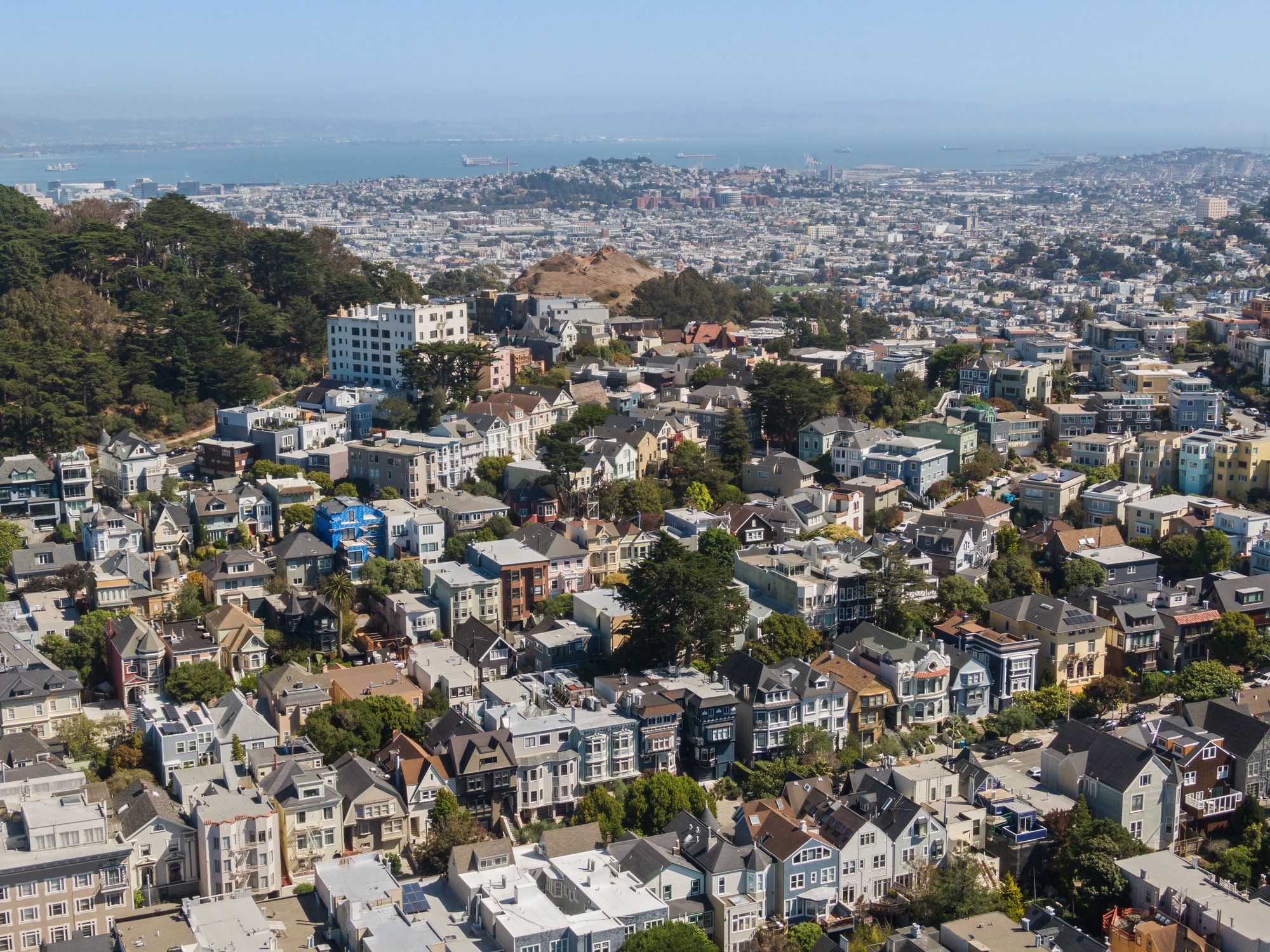 Aerial photo of surrounding neighborhoods.