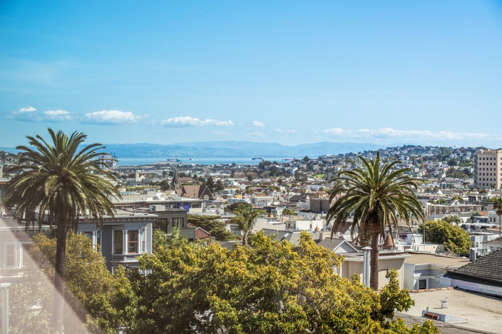 Photo of the view of the bay from 3527 21st Ave.