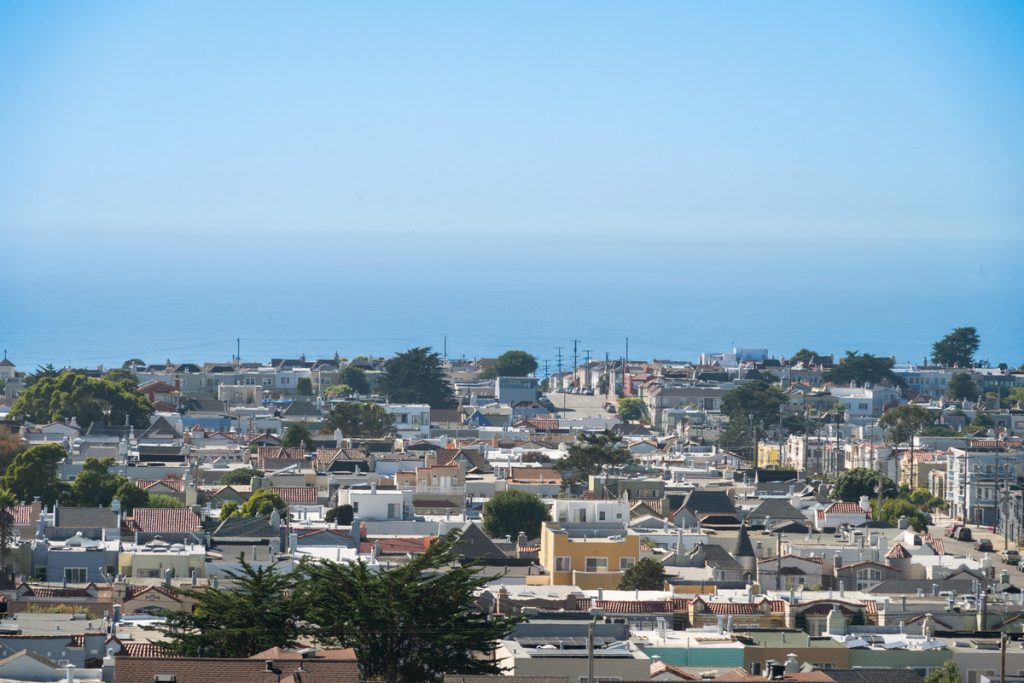 Another view photo more zoomed in from one of the upper bedrooms. Great views of the ocean.