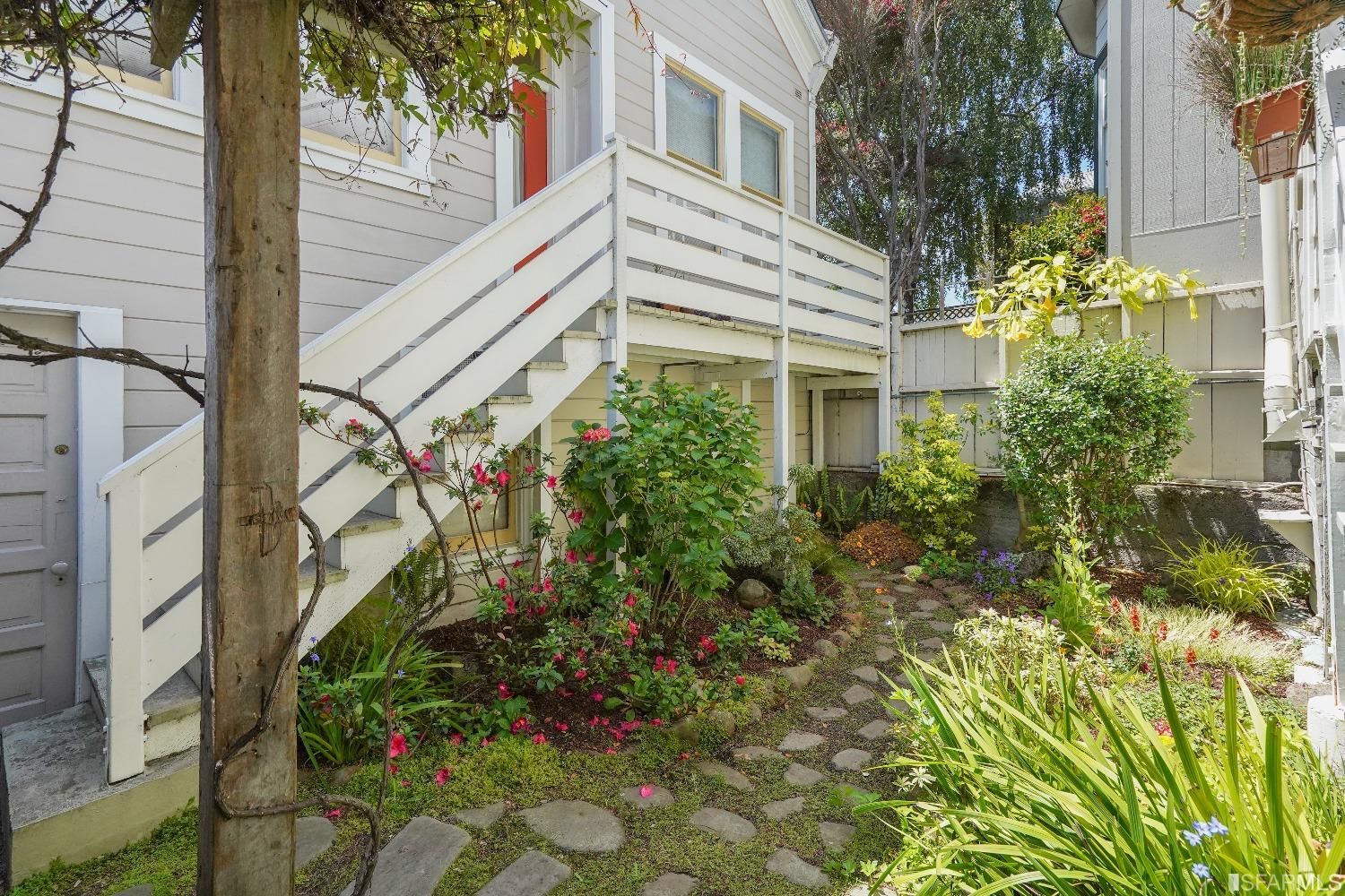 View of the deck and shared yard