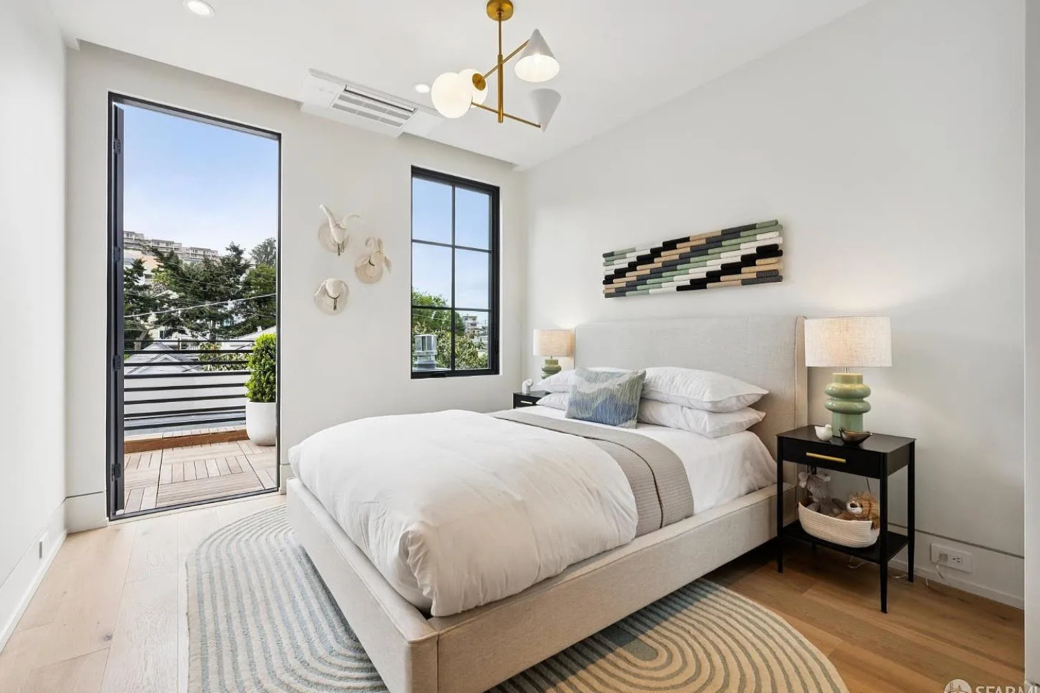 Property Photo: guest bedroom 1 with walkout deck