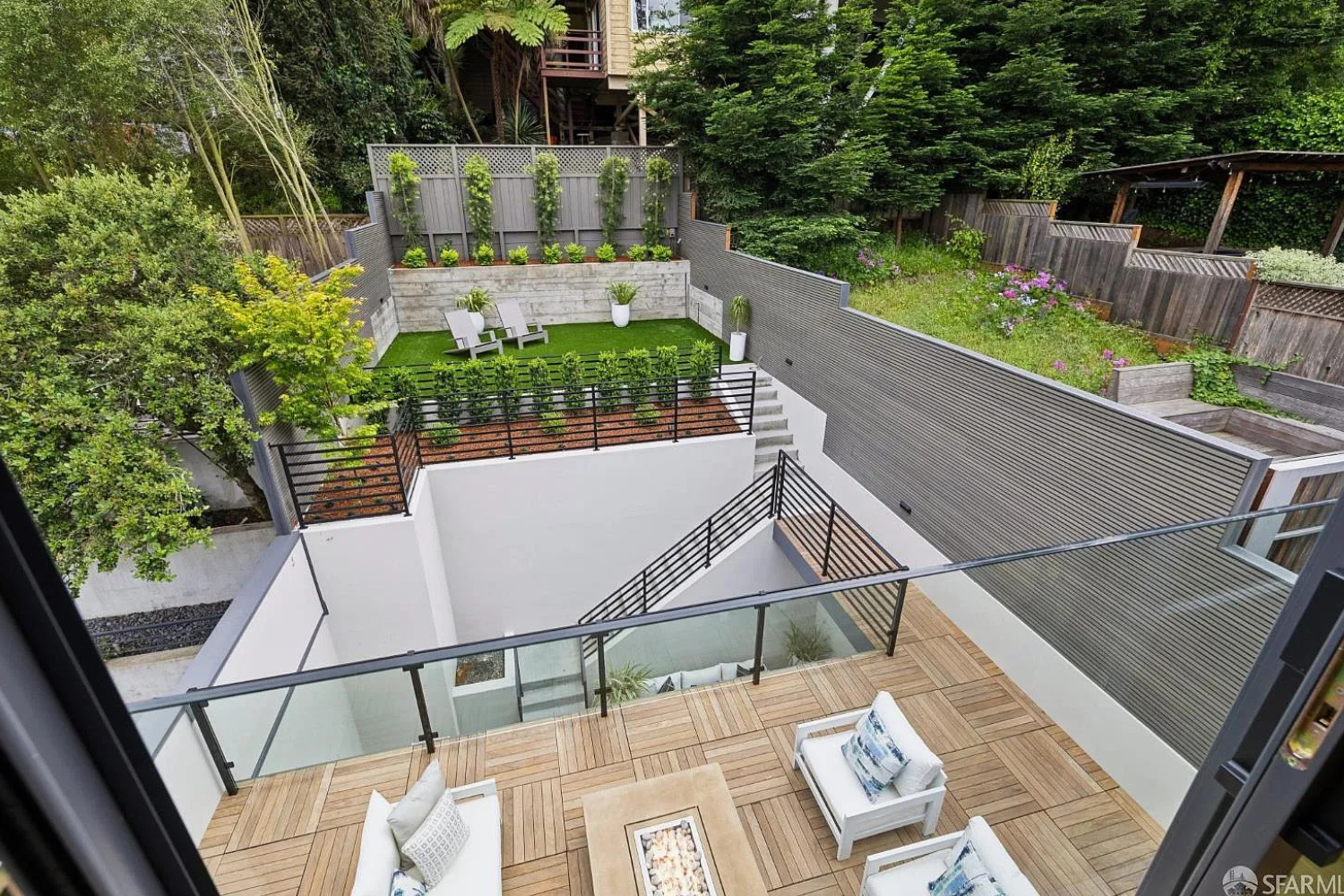 Property Photo: view of yard off of rear exterior deck