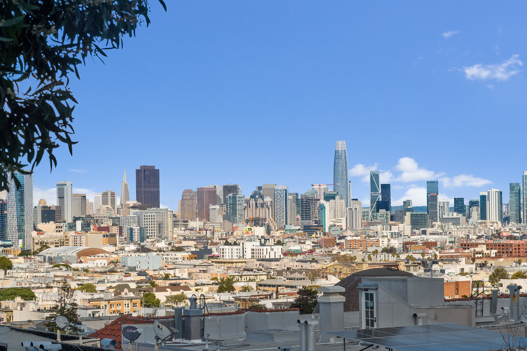 City-scape of down town San Francisco as seen from 228 Liberty Street
