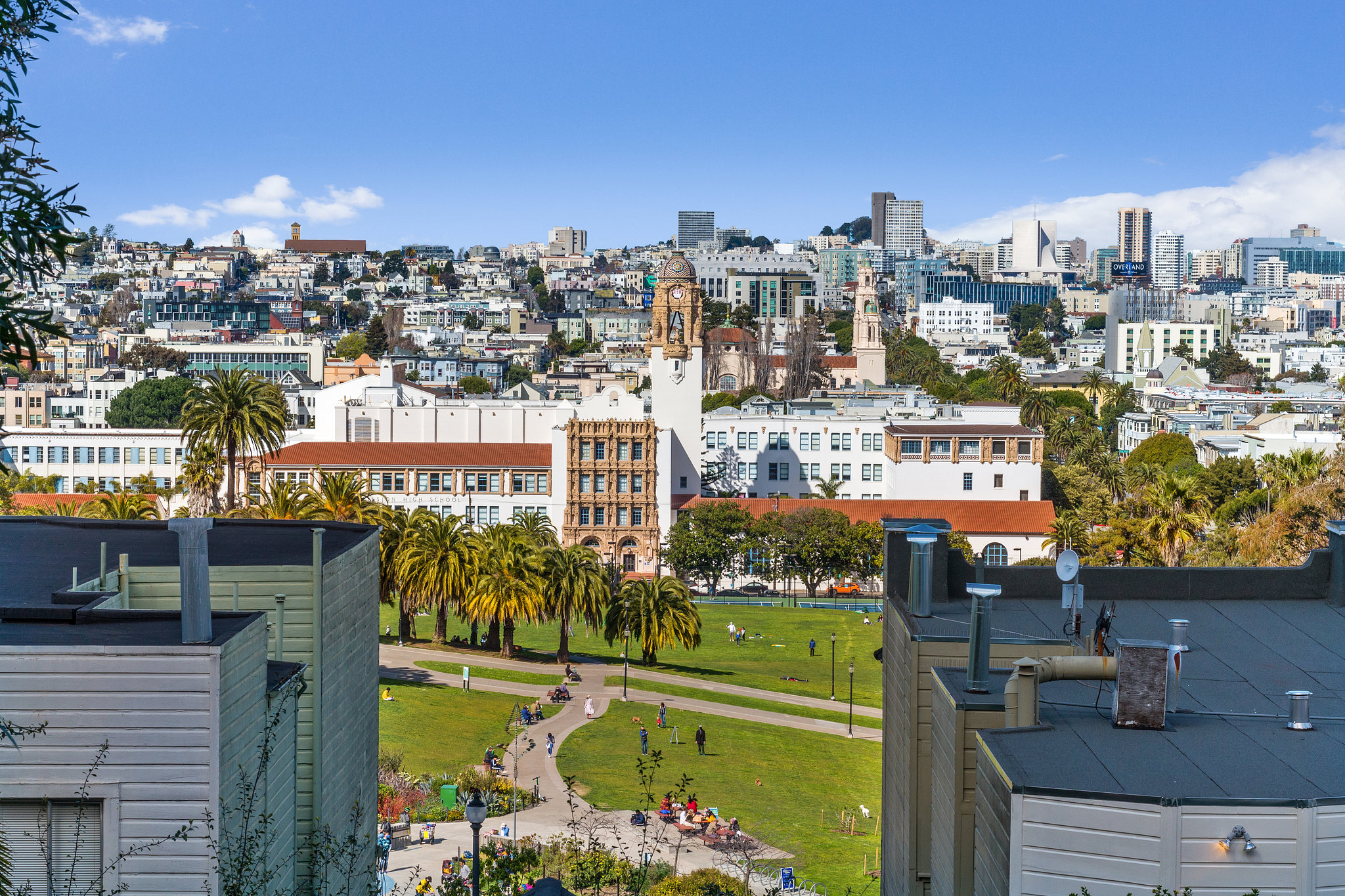 View of Delores park as seen from 228 Liberty Street