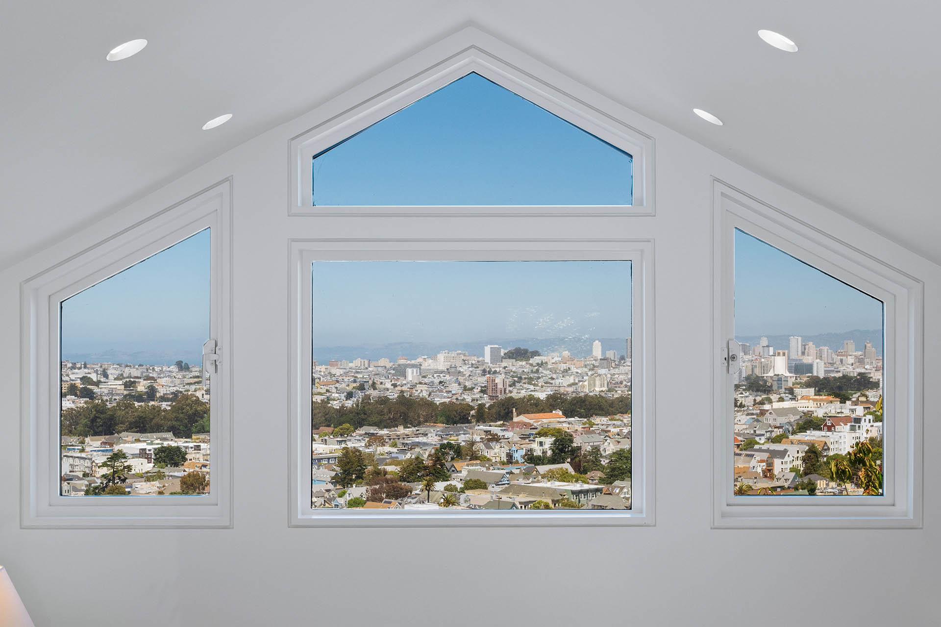 Stunning views through the upper level bedroom windows.