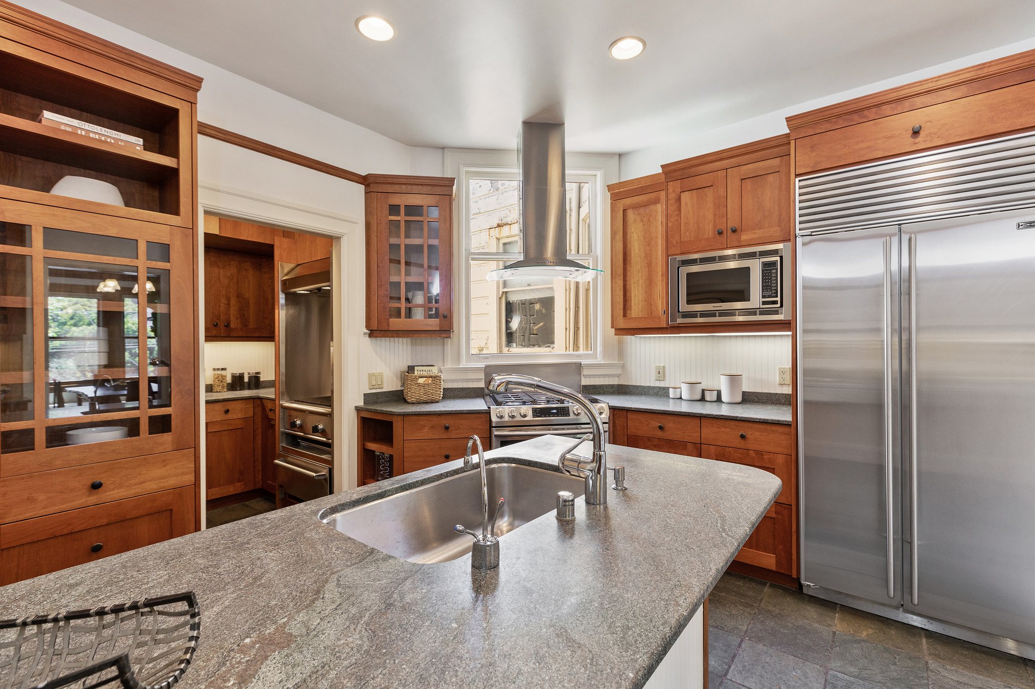 38-parnassus-avenue.47355.p2k.026.web Kitchen, featuring wood cabinets and large window
