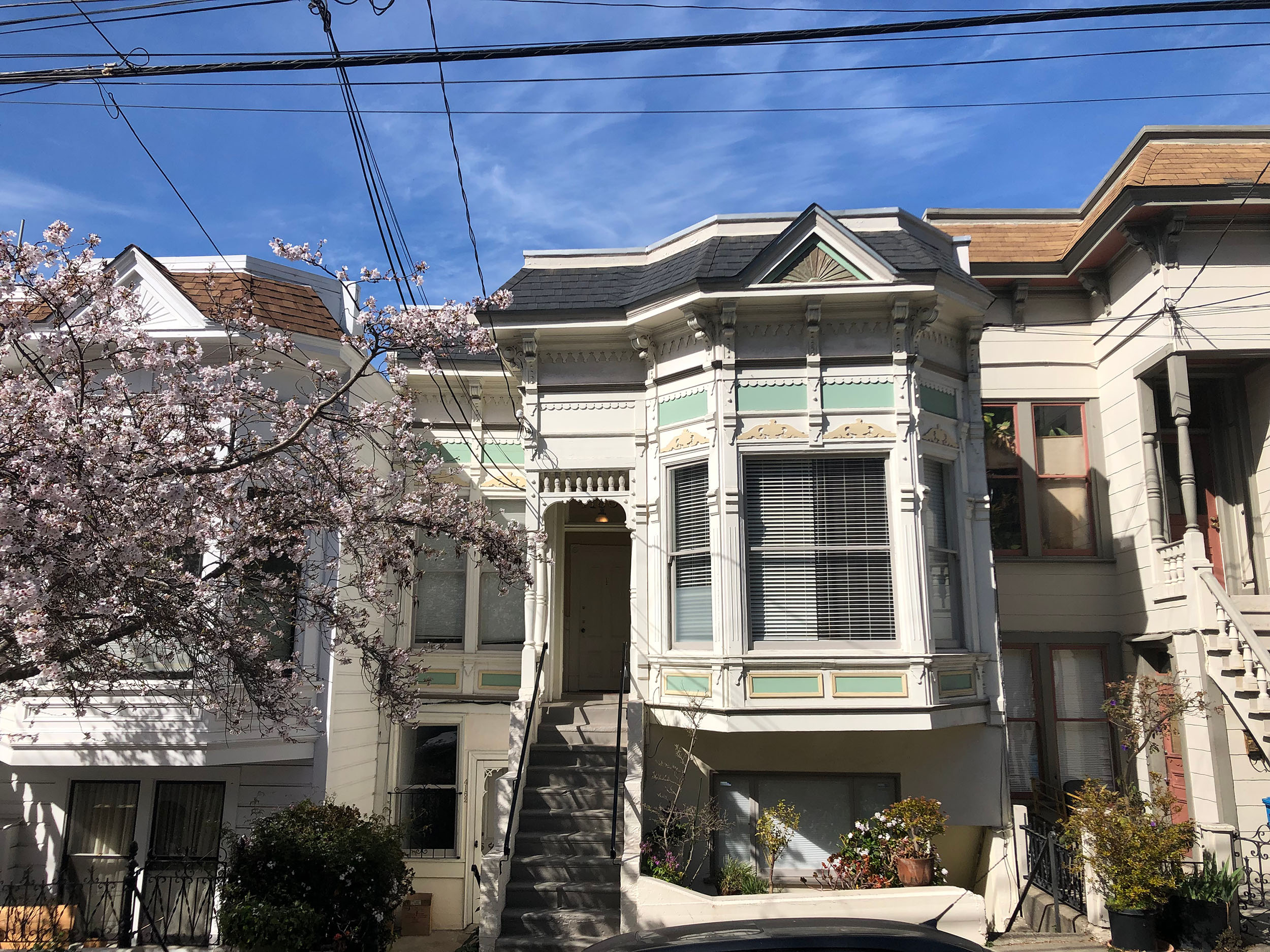 4160-4162-20th-Street-ext1 View of the front exterior to 4160-4162 20th Street, showing a Victorian style home