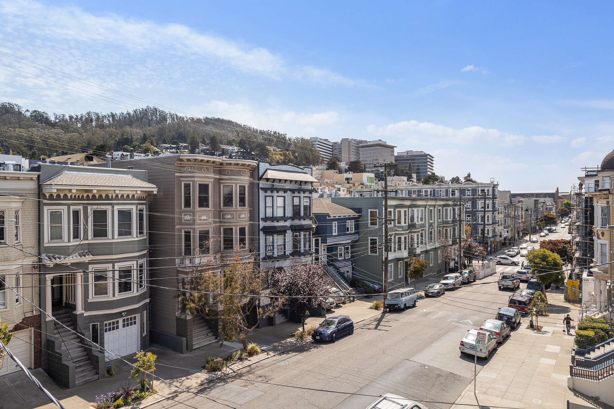 A row of homes on Frederick Street
