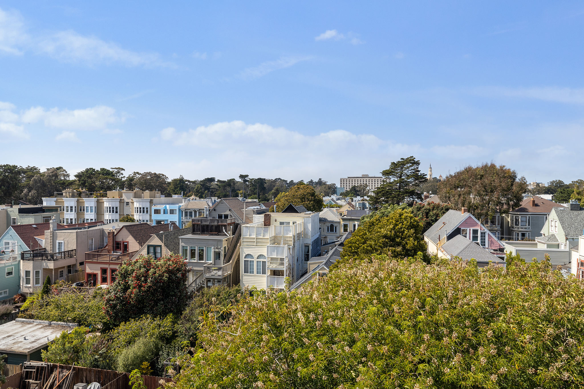 View of Cole Valley as seen from the primary bedroom